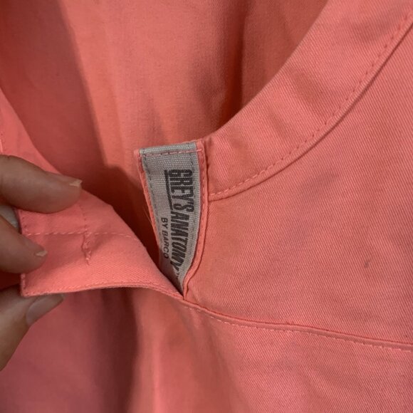 Grey's Anatomy By Barco Women's Medical Scrub Top Rose poly rayon Size Medium - Picture 4 of 10